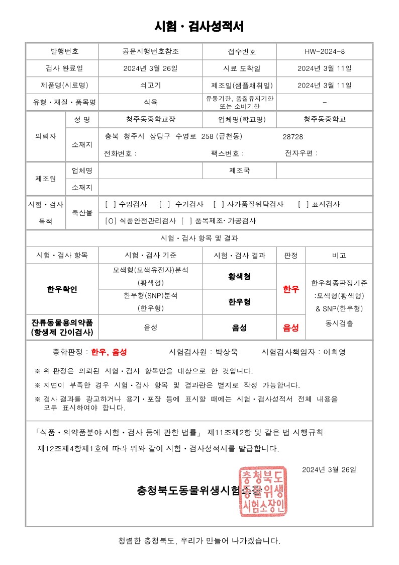 시험검사성적서(HW-2024-8 청주동중학교)_1